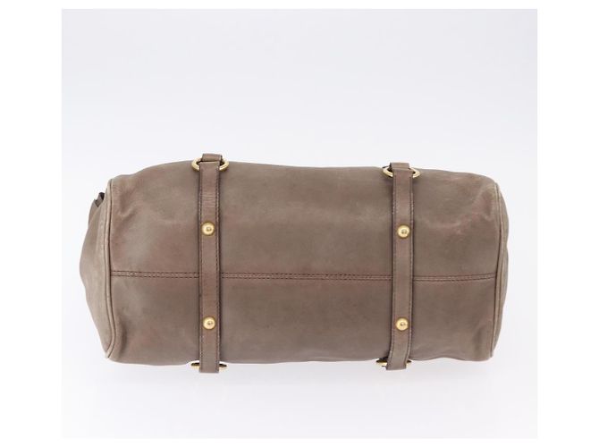 Borsa Miu Miu in pelle 2way Beige Oro Auth 192198V D'oro - vista 5