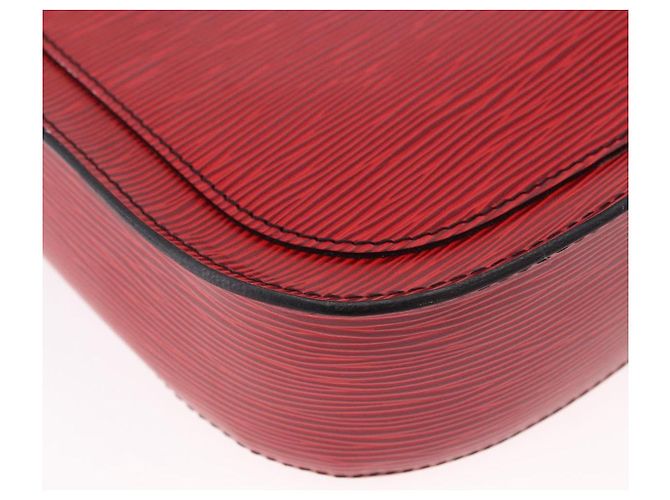 Borsa a Spalla LOUIS VUITTON Epi Saint Cloud GM Rosso M52197 LV Auth 191772 - vista 17