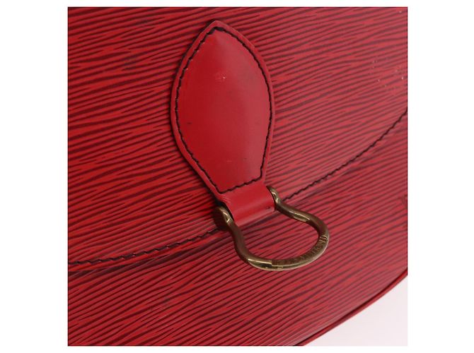 Borsa a Spalla LOUIS VUITTON Epi Saint Cloud GM Rosso M52197 LV Auth 191772 - vista 18
