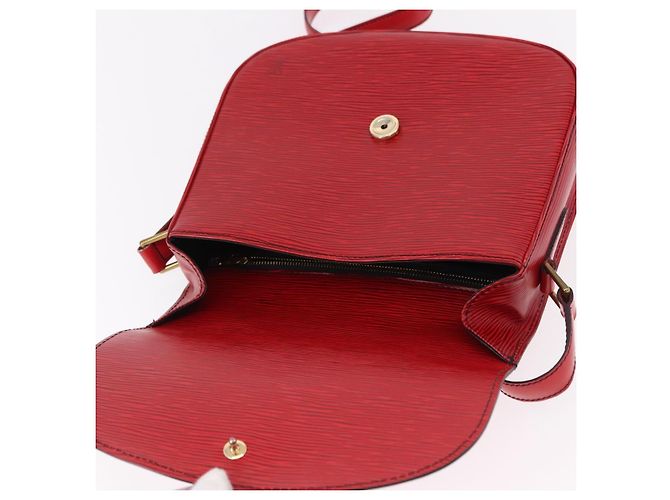 Borsa a Spalla LOUIS VUITTON Epi Saint Cloud GM Rosso M52197 LV Auth 191772 - vista 19