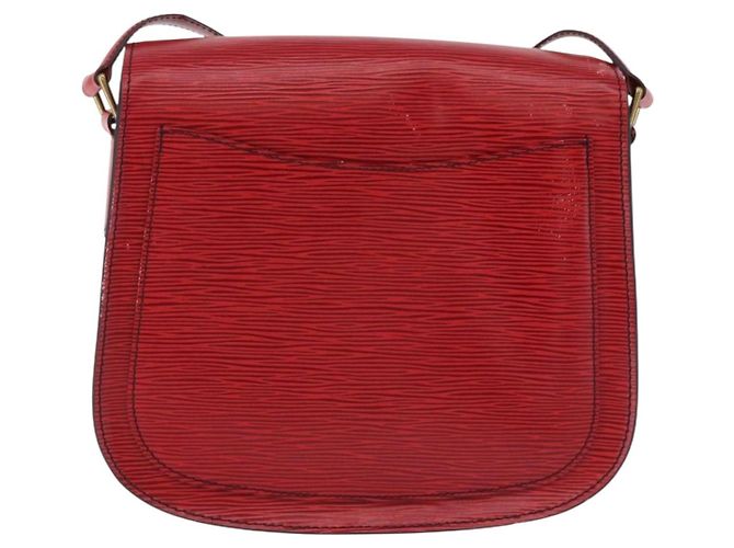 Borsa a Spalla LOUIS VUITTON Epi Saint Cloud GM Rosso M52197 LV Auth 191772 - vista 2