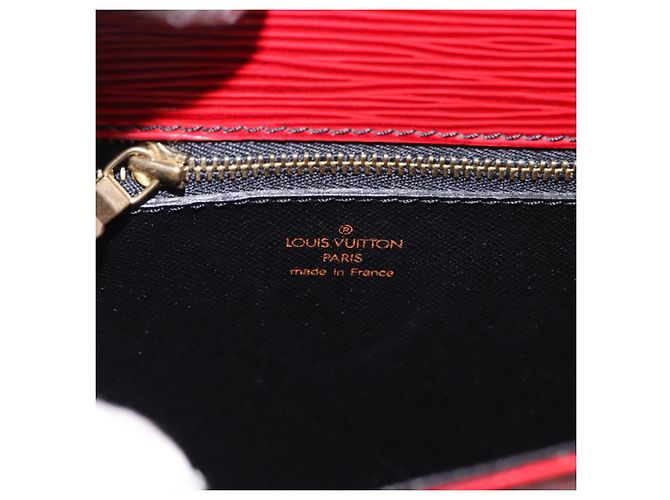 Borsa a Spalla LOUIS VUITTON Epi Saint Cloud GM Rosso M52197 LV Auth 191772 - vista 20