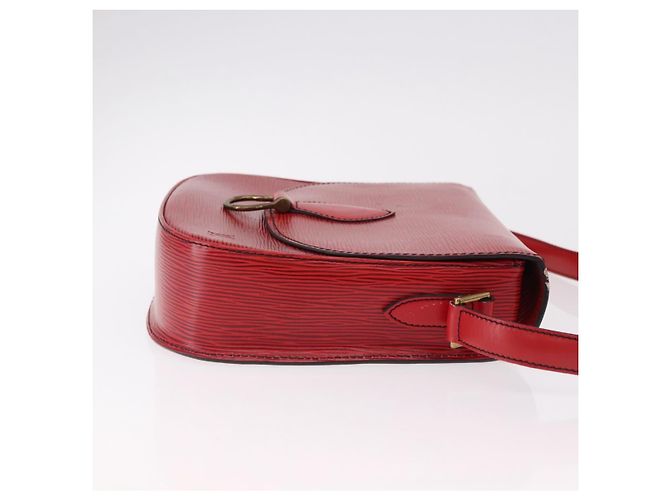 Borsa a Spalla LOUIS VUITTON Epi Saint Cloud GM Rosso M52197 LV Auth 191772 - vista 3