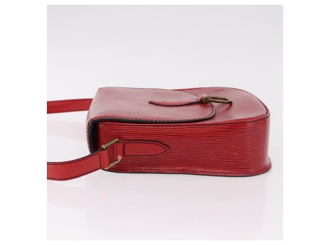 Borsa a Spalla LOUIS VUITTON Epi Saint Cloud GM Rosso M52197 LV Auth 191772 - vista 4