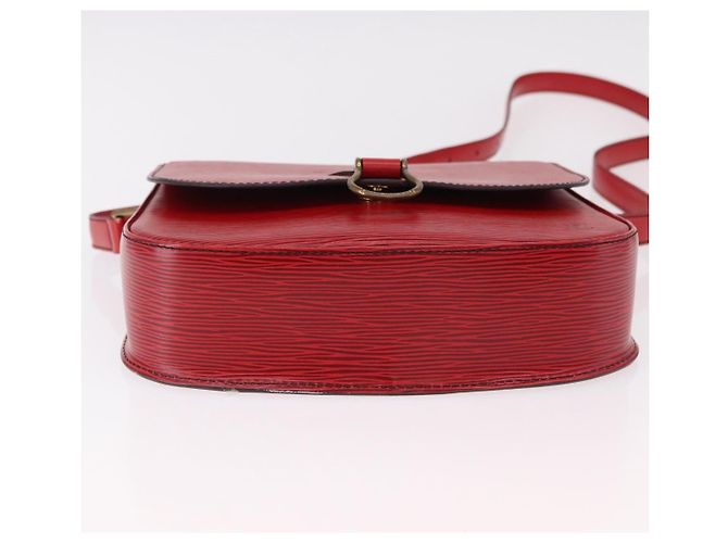Borsa a Spalla LOUIS VUITTON Epi Saint Cloud GM Rosso M52197 LV Auth 191772 - vista 5