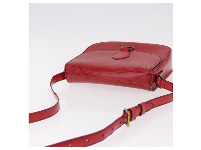 Borsa a Spalla LOUIS VUITTON Epi Saint Cloud GM Rosso M52197 LV Auth 191772 - vista 6