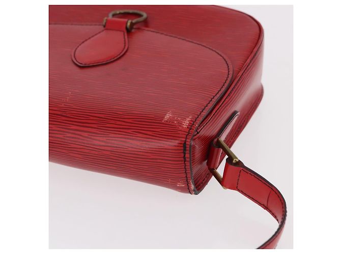Borsa a Spalla LOUIS VUITTON Epi Saint Cloud GM Rosso M52197 LV Auth 191772 - vista 8