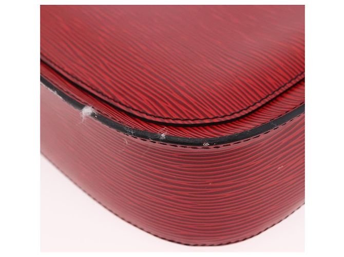 Borsa a Spalla LOUIS VUITTON Epi Saint Cloud GM Rosso M52197 LV Auth 191772 - vista 9