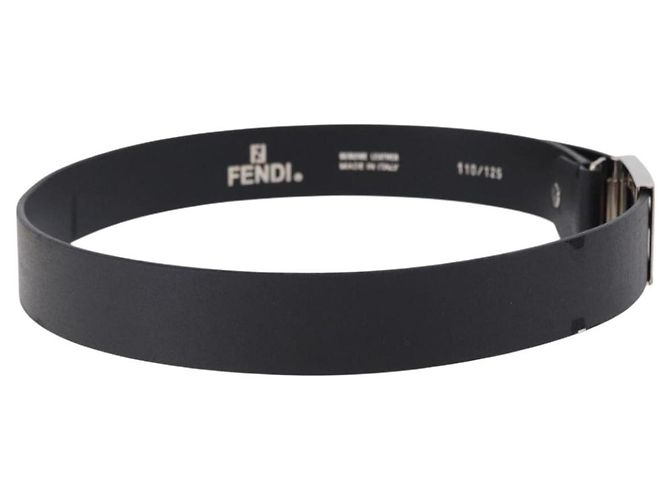 FENDI Gürtel Leder 35.4'' Schwarz Auth BA14330 - Ansicht 4