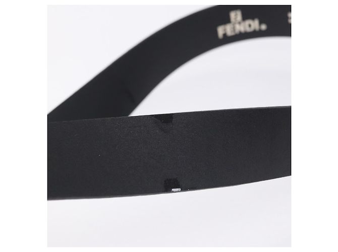 FENDI Gürtel Leder 35.4'' Schwarz Auth BA14330 - Ansicht 5