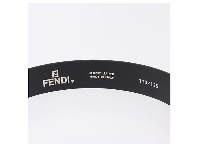 FENDI Gürtel Leder 35.4'' Schwarz Auth BA14330 - Ansicht 6