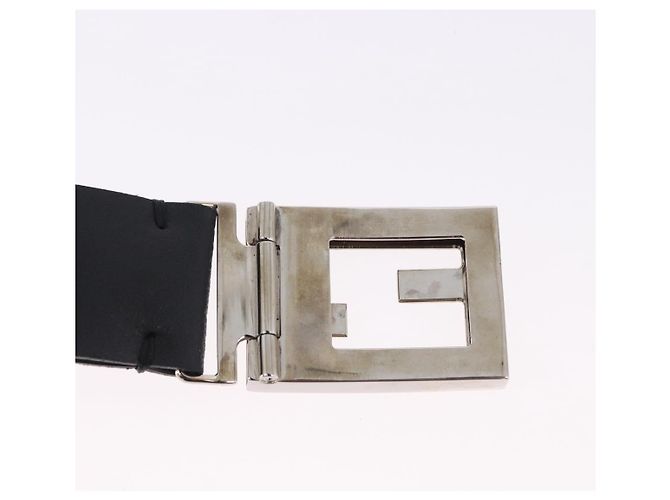 FENDI Gürtel Leder 35.4'' Schwarz Auth BA14330 - Ansicht 8