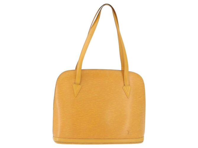 Borsa a Spalla LOUIS VUITTON Epi Lussac Giallo M52289 LV Auth 192053 - vista 13