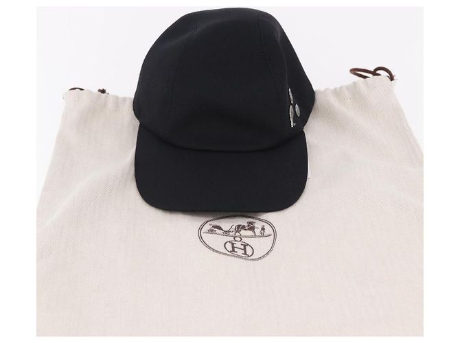 Hermès HERMES Casquette Cap Wool Ardoise Auth BA13821M Cinza - vista 12