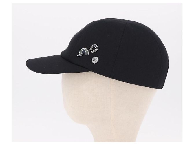 Hermès HERMES Casquette Cap Wool Ardoise Auth BA13821M Cinza - vista 3