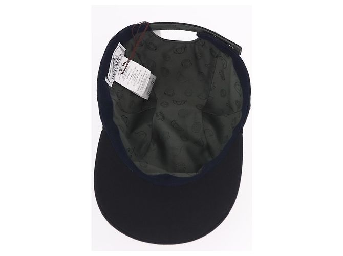 Hermès HERMES Casquette Cap Wool Ardoise Auth BA13821M Cinza - vista 8
