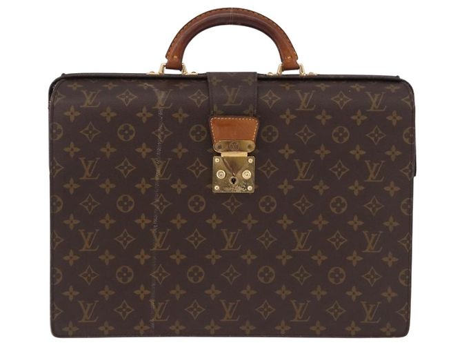 LOUIS VUITTON Monogram Serviette Fermoir Business Bag M53305 LV Auth bs36154 Monogramme - vue 13