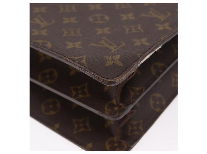 LOUIS VUITTON Monogram Serviette Fermoir Business Bag M53305 LV Auth bs36154 Monogramme - vue 17