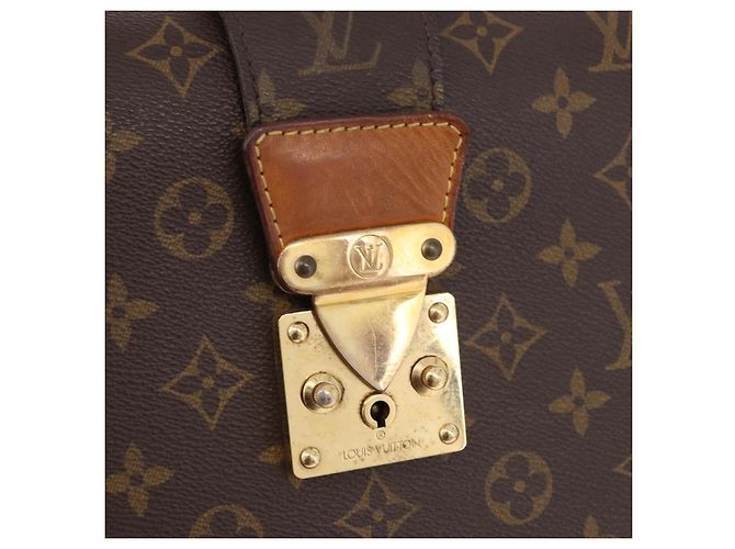 LOUIS VUITTON Monogram Serviette Fermoir Business Bag M53305 LV Auth bs36154 Monogramme - vue 19