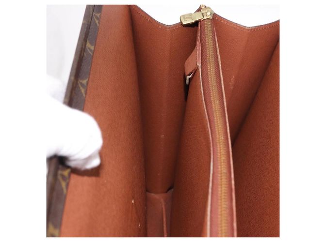 LOUIS VUITTON Monogram Serviette Fermoir Business Bag M53305 LV Auth bs36154 Monogramme - vue 25