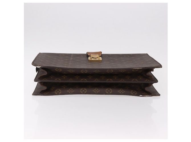 LOUIS VUITTON Monogram Serviette Fermoir Business Bag M53305 LV Auth bs36154 Monogramme - vue 6