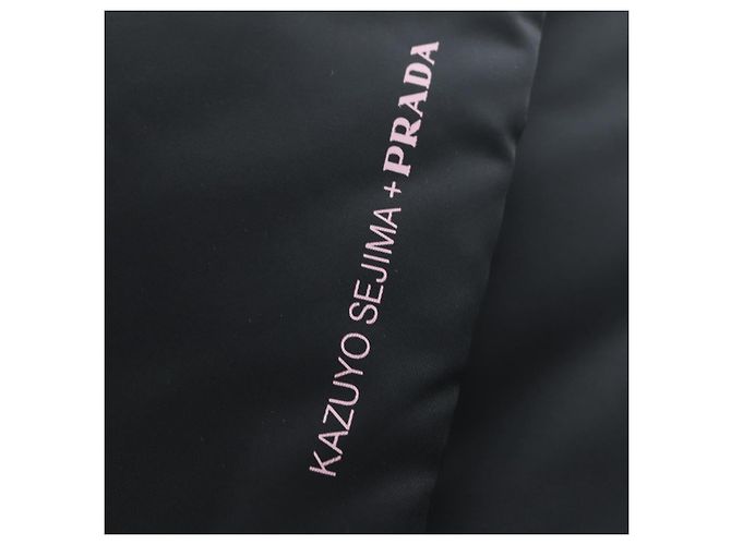 Borsa PRADA Nylon Invites Yooo Daln/Kazuyo Sejima Collaboration Auth 191458SAM Nero Argento - vista 16