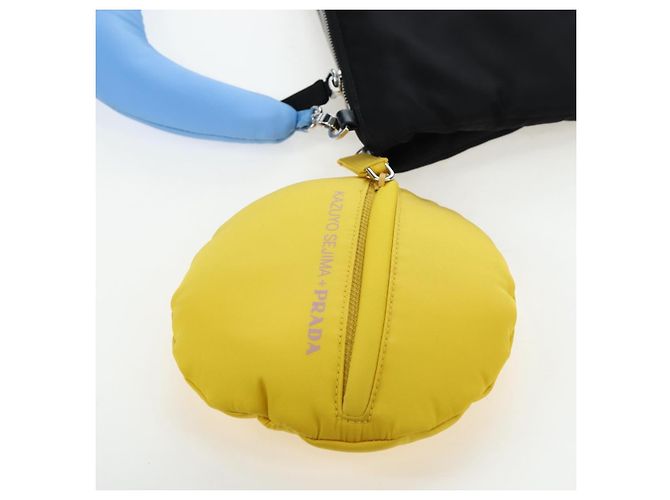 Borsa PRADA Nylon Invites Yooo Daln/Kazuyo Sejima Collaboration Auth 191458SAM Nero Argento - vista 19