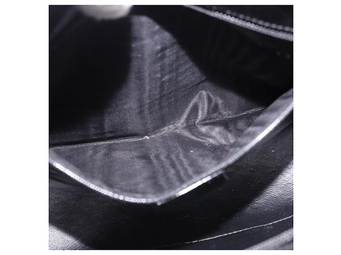 Borsa a mano GUCCI Bamboo in pelle vernice nera argento 002 1817 0413 Auth ep15120 Nero - vista 12