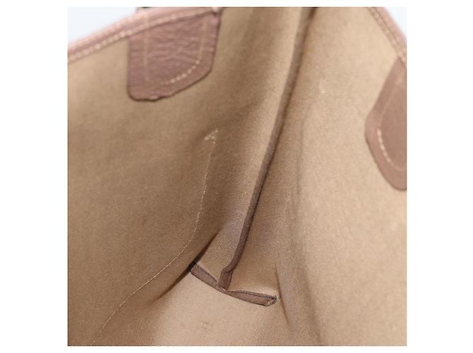 Borsa Tote GUCCI GG Supreme in PVC e pelle Beige Auth 192744 - vista 19
