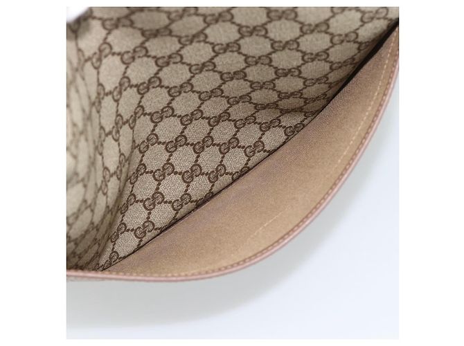 Borsa Tote GUCCI GG Supreme in PVC e pelle Beige Auth 192744 - vista 20