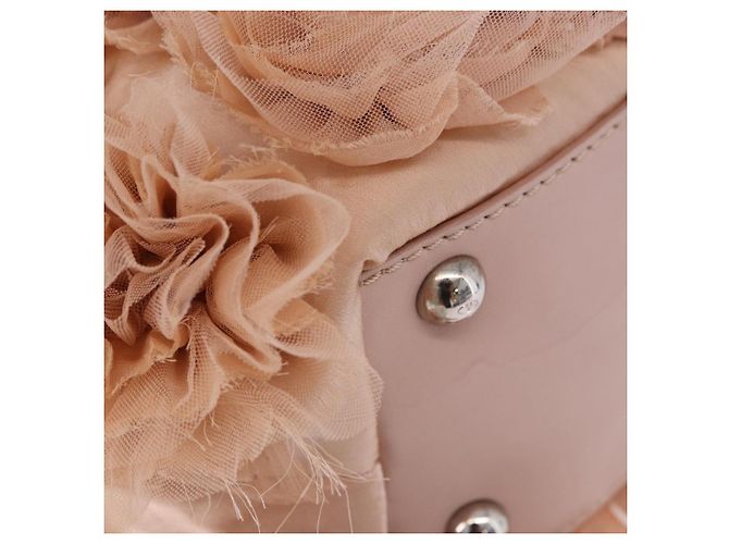 VALENTINO Tote Bag Leder Rosa Silber Auth 192885A Pink - Ansicht 15