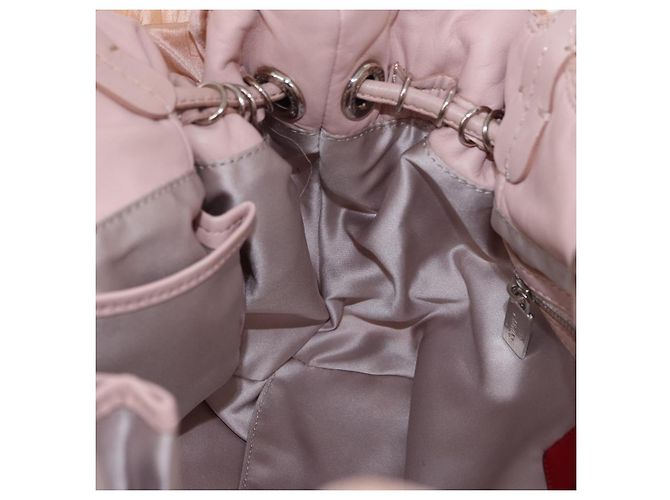 VALENTINO Tote Bag Leder Rosa Silber Auth 192885A Pink - Ansicht 18