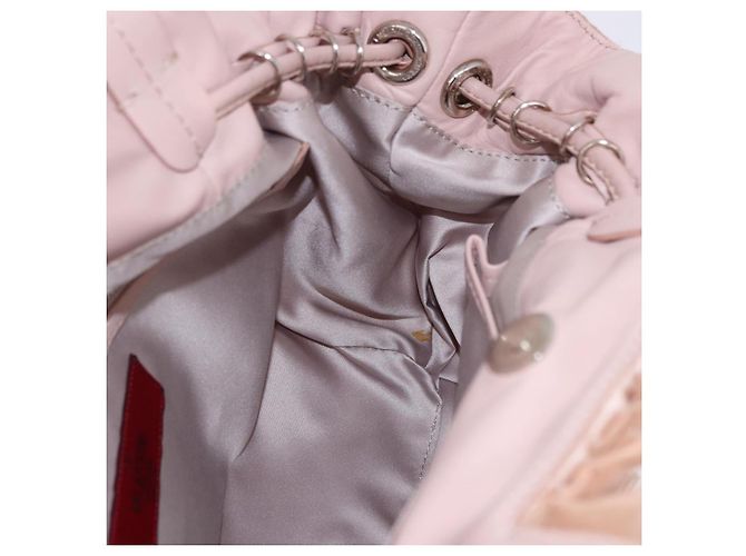 VALENTINO Tote Bag Leder Rosa Silber Auth 192885A Pink - Ansicht 19