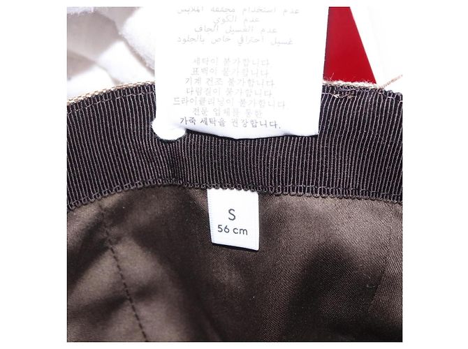 Cappellino GUCCI GG Canvas Yuko Higuchi Beige Light Blue Auth SW2658SM Blu chiaro - vista 17