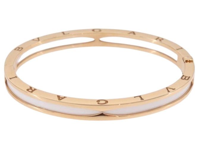 Bulgari Pulsera BVLGARI P-Zero One S 750PG 26.18g Oro Blanco Auténtica SW2647SM Dorado - vista 2