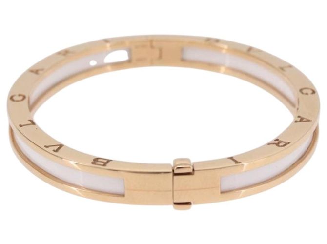 Bulgari Pulsera BVLGARI P-Zero One S 750PG 26.18g Oro Blanco Auténtica SW2647SM Dorado - vista 4