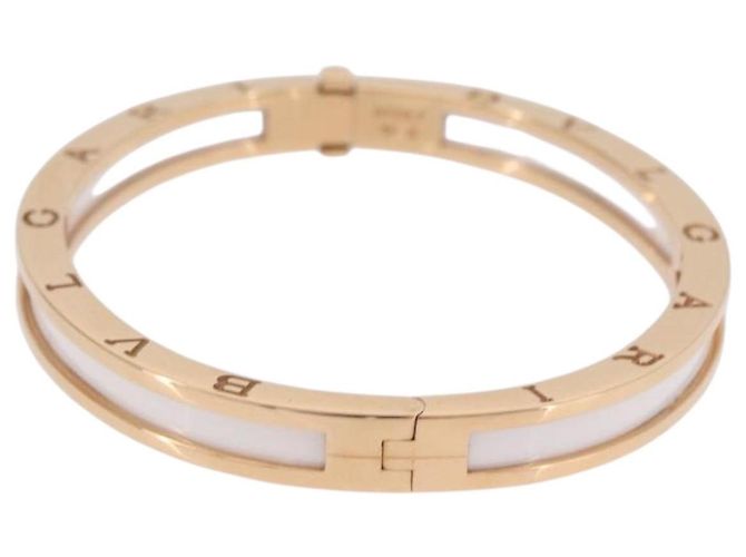 Bulgari Pulsera BVLGARI P-Zero One S 750PG 26.18g Oro Blanco Auténtica SW2647SM Dorado - vista 5