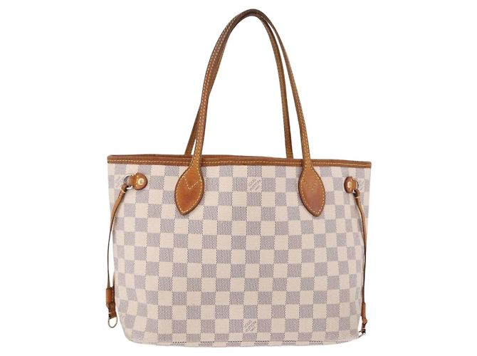 LOUIS VUITTON Borsa Tote Damier Azur Neverfull PM N41362 LV Auth 192055 - vista 13