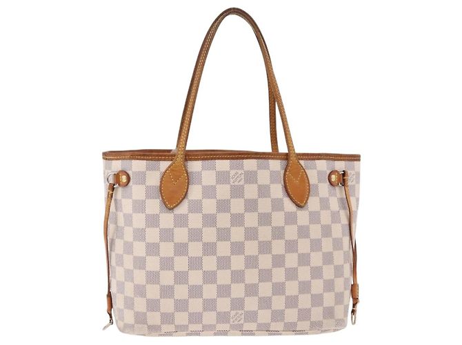 LOUIS VUITTON Borsa Tote Damier Azur Neverfull PM N41362 LV Auth 192055 - vista 2