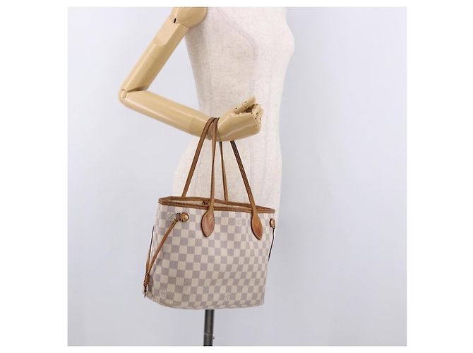 LOUIS VUITTON Borsa Tote Damier Azur Neverfull PM N41362 LV Auth 192055 - vista 22