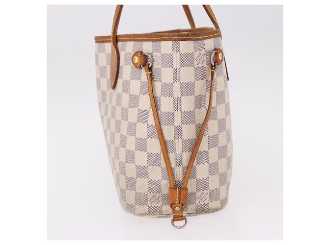 LOUIS VUITTON Borsa Tote Damier Azur Neverfull PM N41362 LV Auth 192055 - vista 3
