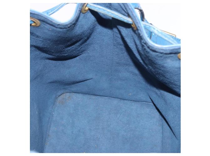 Borsa a Spalla LOUIS VUITTON Epi Petit Noe Blue M44105 LV Auth 191993 - vista 18