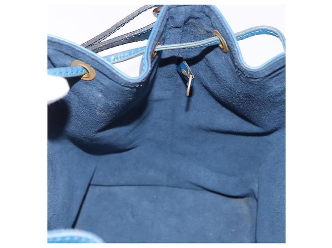 Borsa a Spalla LOUIS VUITTON Epi Petit Noe Blue M44105 LV Auth 191993 - vista 19