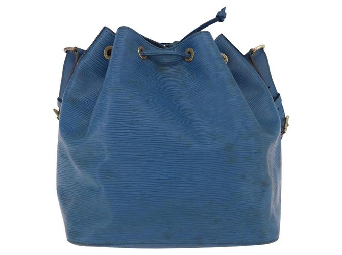 Borsa a Spalla LOUIS VUITTON Epi Petit Noe Blue M44105 LV Auth 191993 - vista 2