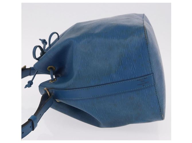 Borsa a Spalla LOUIS VUITTON Epi Petit Noe Blue M44105 LV Auth 191993 - vista 4