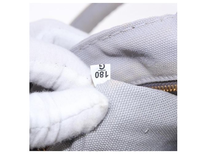 Borsa a mano PRADA Canapa PM in tela 2way Grigio Oro Auth ka5264 Marrone D'oro - vista 12
