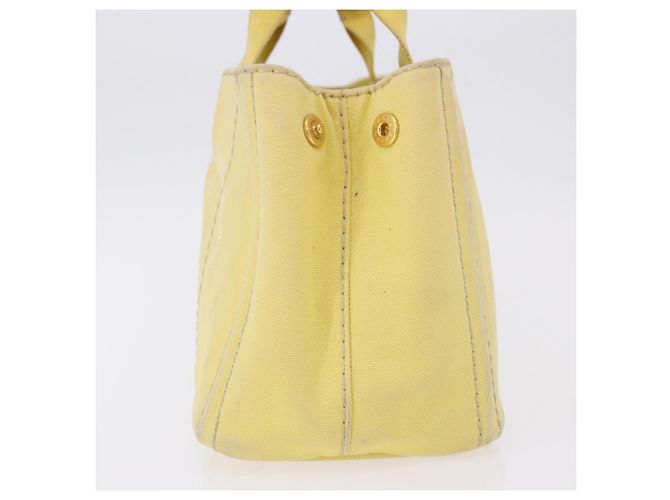 Borsa PRADA Kanapa PM in tela Yellow Gold Auth ka5214 D'oro Giallo - vista 3