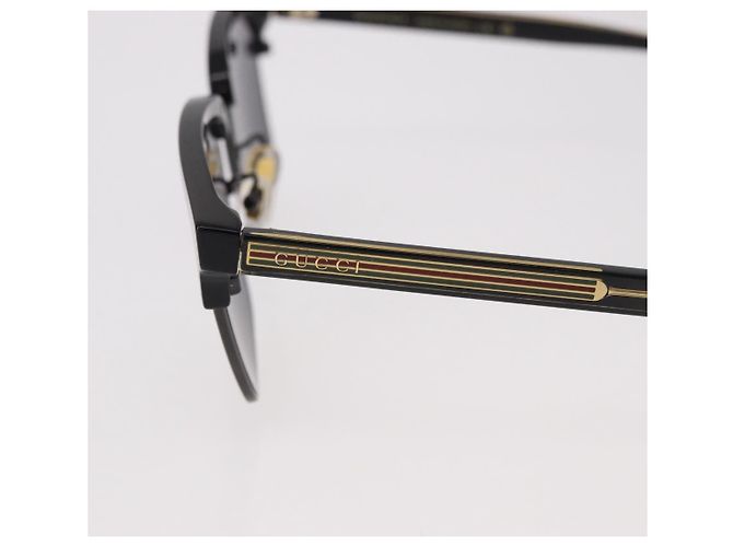 Lunettes de soleil GUCCI en plastique noir et or GG0382S Auth SW2614V Doré - vue 14