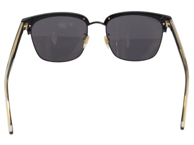 Lunettes de soleil GUCCI en plastique noir et or GG0382S Auth SW2614V Doré - vue 2