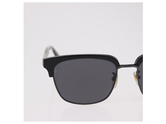 Lunettes de soleil GUCCI en plastique noir et or GG0382S Auth SW2614V Doré - vue 3